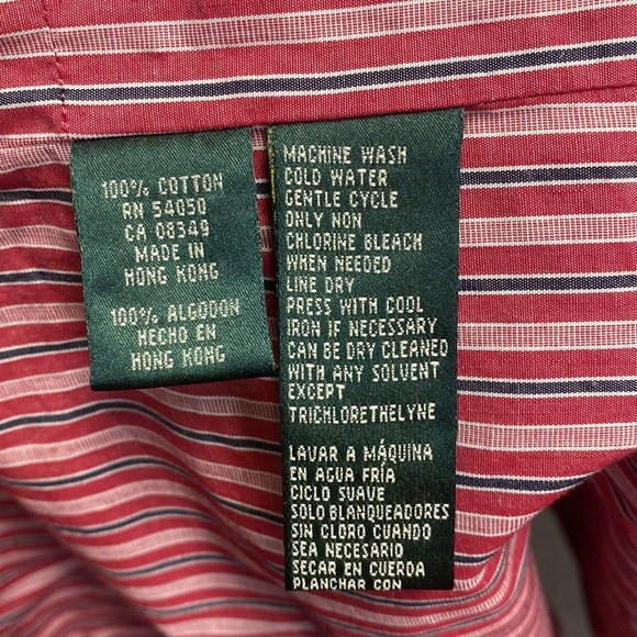 LRL Lauren Naval Supply Company Red Waterproof Vest 100% (waxed exterior)​ - Picture 8 of 8